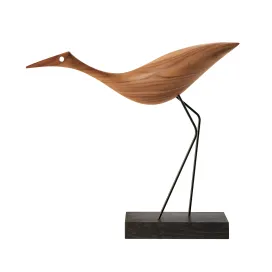 Beak bird low heron decoration by warm nordic